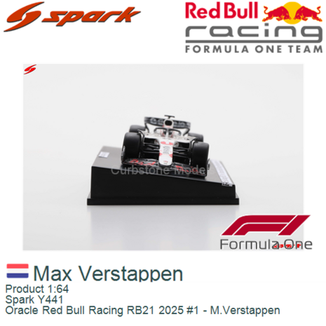 Product 1:64 | Spark Y441 | Oracle Red Bull Racing RB21 2025 #1 - M.Verstappen