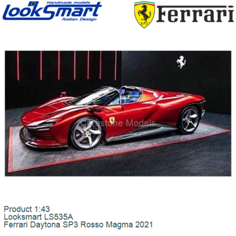 Product 1:43 | Looksmart LS535A | Ferrari Daytona SP3 Rosso Magma 2021