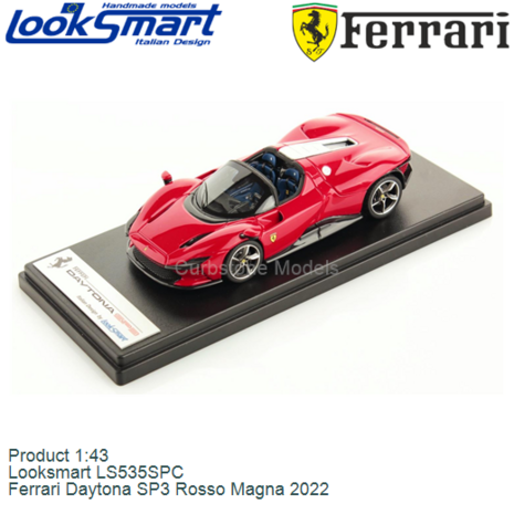 Product 1:43 | Looksmart LS535SPC | Ferrari Daytona SP3 Rosso Magna 2022
