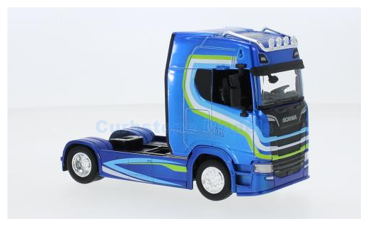 Product 1:43 | Bburago 18-32206 | Scania S730 Highline Blue and white