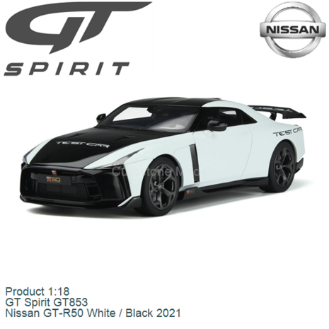 Product 1:18 | GT Spirit GT853 | Nissan GT-R50 White / Black 2021