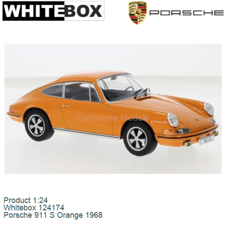 Product 1:24 | Whitebox 124174 | Porsche 911 S Orange 1968