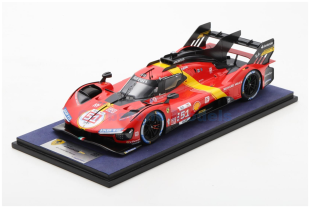 Product 1:18 | Looksmart LS18LM035 | Ferrari AF-Corse 499P Hypercar 2023 #51 - J.Calado - A.Giovinazzi - A.Pier Guidi