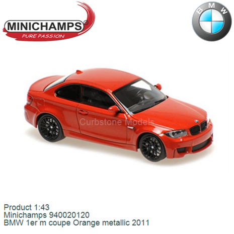 Product 1:43 | Minichamps 940020120 | BMW 1er m coupe Orange metallic 2011