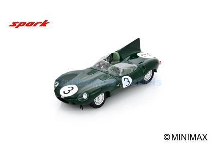 Product 1:43 | Spark S2934 | Jaguar Cars Ltd. D-Type S5.0 1956 #3 - J.Fairman - K.Wharton