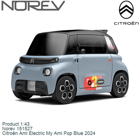 Product 1:43 | Norev 151527 | Citro&euml;n Ami Electric My Ami Pop Blue 2024