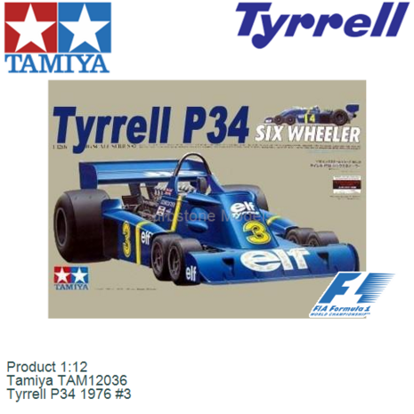 Product 1:12 | Tamiya TAM12036 | Tyrrell P34 1976 #3