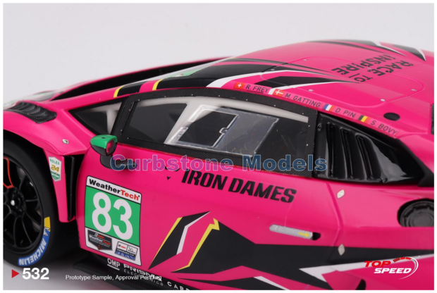 Product 1:18 | Top Speed TS0532 | Lamborghini Hurac&aacute;n GT3 EVO 2 | Iron Dames 2024 #83 - S.Bovy - R.Frey - M.Gatting - D.Pin