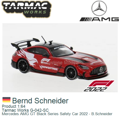 Product 1:64 | Tarmac Works G-042-SC | Mercedes AMG GT Black Series Safety Car 2022 - B.Schneider