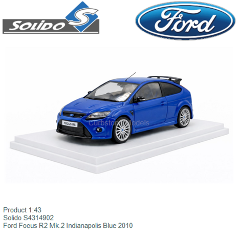 Product 1:43 | Solido S4314902 | Ford Focus R2 Mk.2 Indianapolis Blue 2010