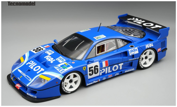 Product 1:18 | Tecnomodel TM18429F | Ferrari F40 LM | Fert&eacute; Pilot Racing 1996 #56 - M.Fert&eacute; - O.Th&eacute;venin - N.Leboiss
