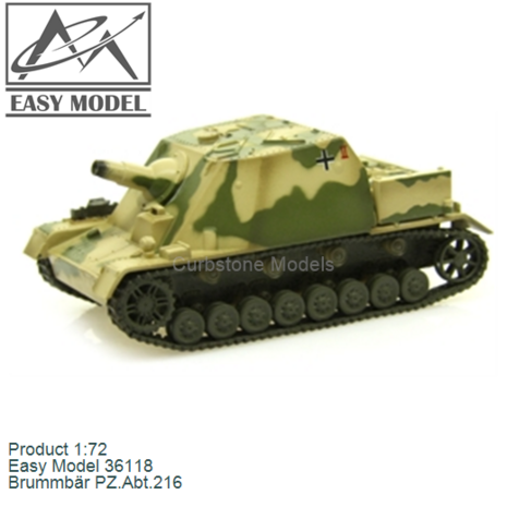 Product 1:72 | Easy Model 36118 | Brummb&auml;r PZ.Abt.216