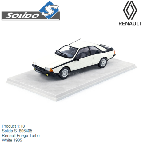 Product 1:18 | Solido S1806405 | Renault Fuego Turbo | White 1985