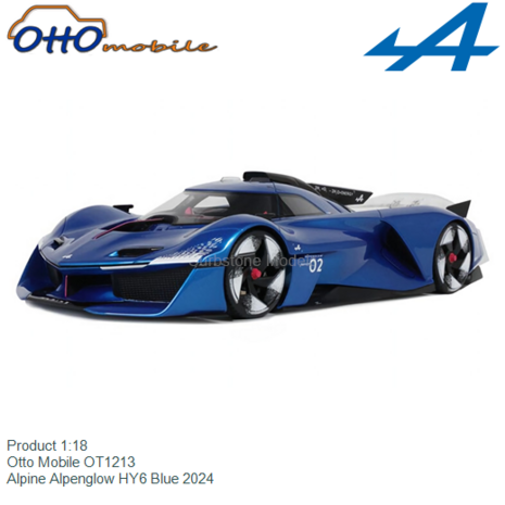 Product 1:18 | Otto Mobile OT1213 | Alpine Alpenglow HY6 Blue 2024