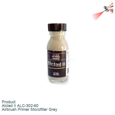 Product  | Alclad II ALC-302-60 | Airbrush Primer Microfiller Grey