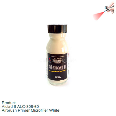 Product  | Alclad II ALC-306-60 | Airbrush Primer Microfiller White