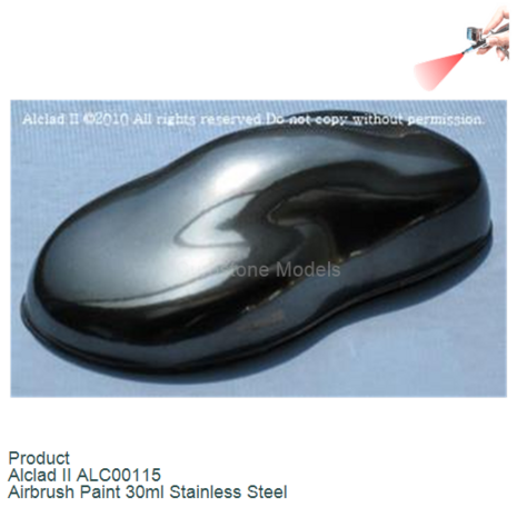 Product  | Alclad II ALC00115 | Airbrush Paint 30ml Stainless Steel
