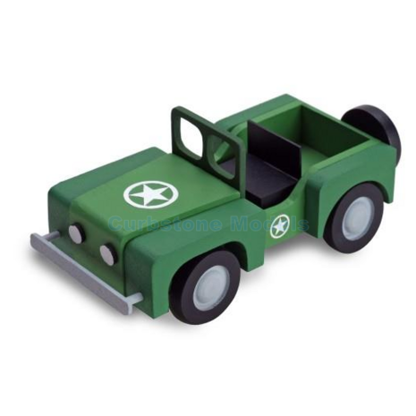 Product 1: | Artesania ART-30510 | Jeep 4x4 Wooden kit Car Groen