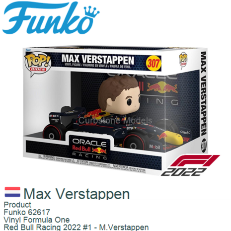 Product  | Funko 62617 | Vinyl Formula One | Red Bull Racing 2022 #1 - M.Verstappen