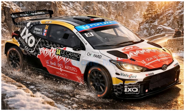 Product 1:43 | IXO-Models RAM1029.22 | Toyota GR Yaris Rally2 | Elliot Delecour WRT 2026 #34 - E.Delecour - S.de Castelli