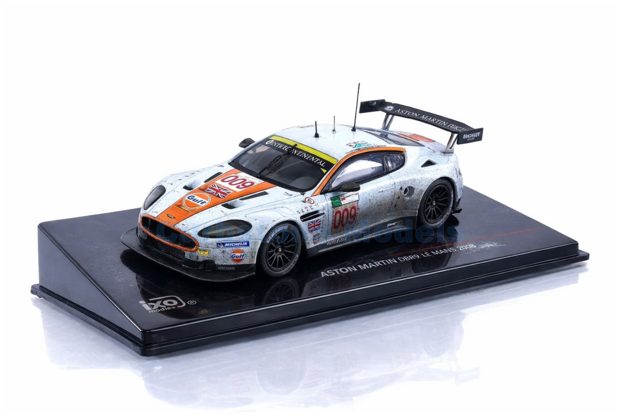 Product 1:43 | IXO-Models LMM150 | Aston Martin DBR9 Blauw / Oranje 2008 #009 - D.Brabham - A.Garcia - D.Turner