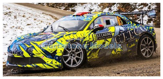 Product 1:43 | Spark S6937 | Alpine A110 Rally RGT | Christophe Berard WRT 2026 #61 - C.Bernard - C.Bernabo