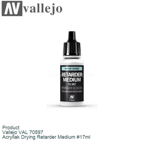 Product  | Vallejo VAL 70597 | Acryllak Drying Retarder Medium #17ml