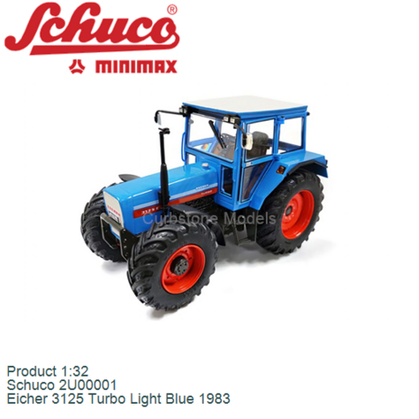 Product 1:32 | Schuco 2U00001 | Eicher 3125 Turbo Light Blue 1983