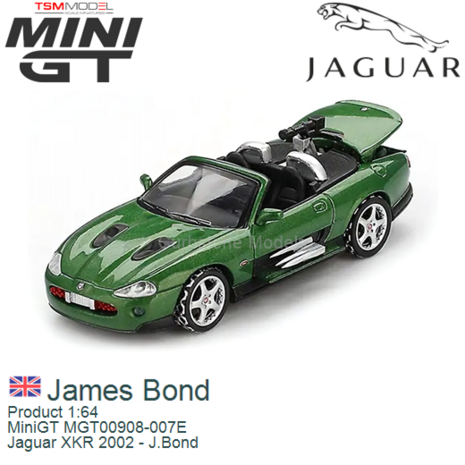 Product 1:64 | MiniGT MGT00908-007E | Jaguar XKR 2002 - J.Bond
