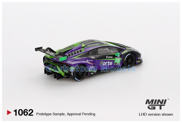 Product 1:64 | MiniGT MGT01062-L | Lamborghini Huracan GT3 EVO2 GTD | Forte Racing 2024 #78 - D.Defrancesco - M.Goikhberg - S.M