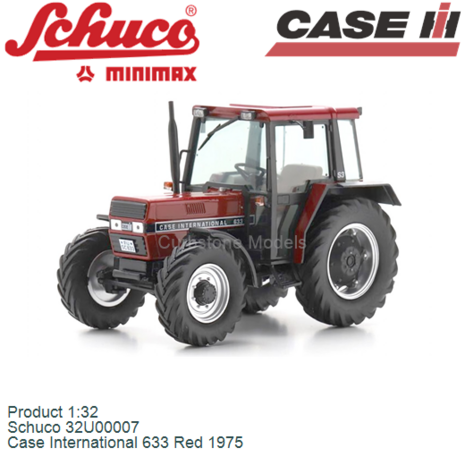 Product 1:32 | Schuco 32U00007 | Case International 633 Red 1975