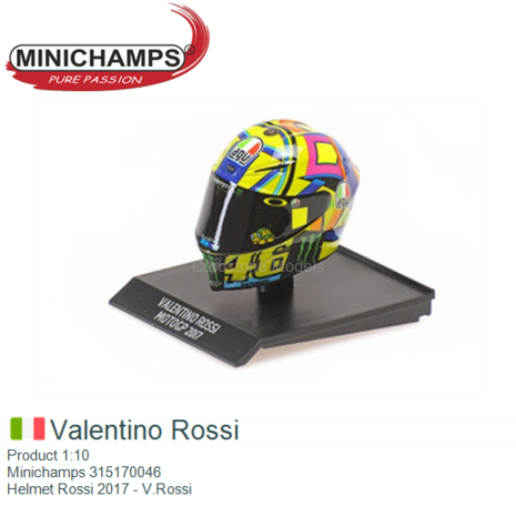 Product 1:10 | Minichamps 315170046 | Helmet Rossi 2017 - V.Rossi