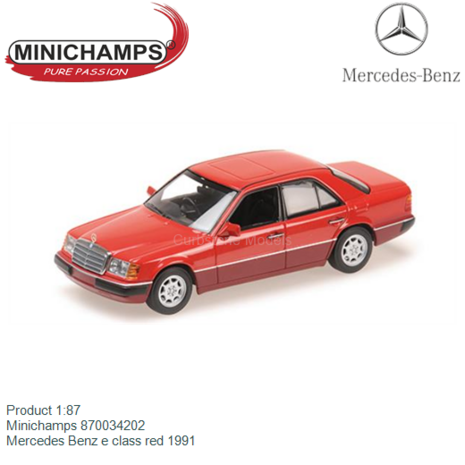 Product 1:87 | Minichamps 870034202 | Mercedes Benz e class red 1991