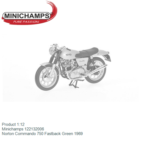 Product 1:12 | Minichamps 122132006 | Norton Commando 750 Fastback Green 1969