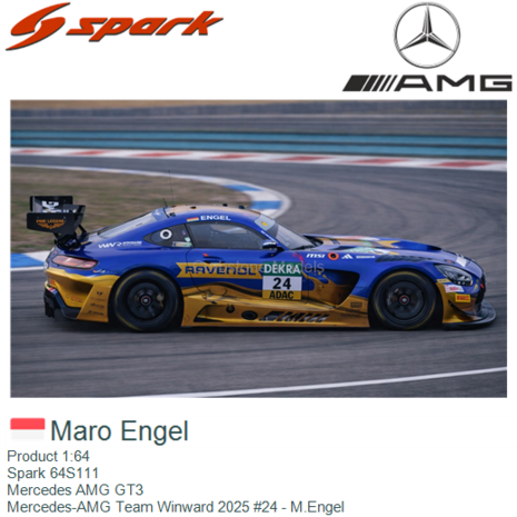 Product 1:64 | Spark 64S111 | Mercedes AMG GT3 | Mercedes-AMG Team Winward 2025 #24 - M.Engel