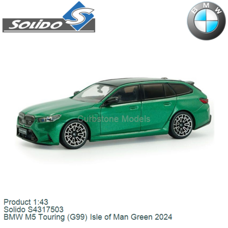 Product 1:43 | Solido S4317503 | BMW M5 Touring (G99) Isle of Man Green 2024