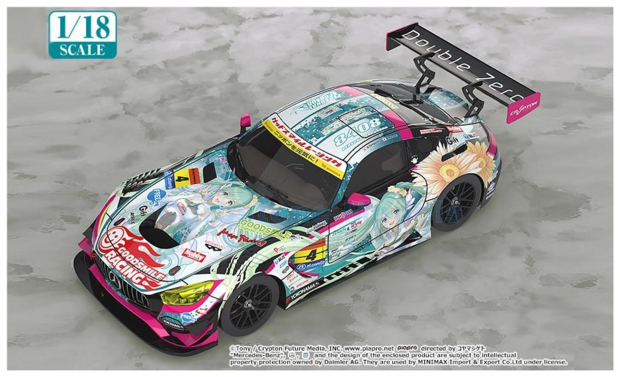 Product 1:18 | Good Smile Company GSGR84254 | Mercedes Benz AMG GT3 | Goodsmile Racing 2017 #4 - N.Taniguchi - T.Kataoka