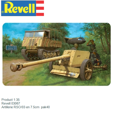 Product 1:35 | Revell 03067 | Artillerie RSO/03 en 7.5cm  pak40