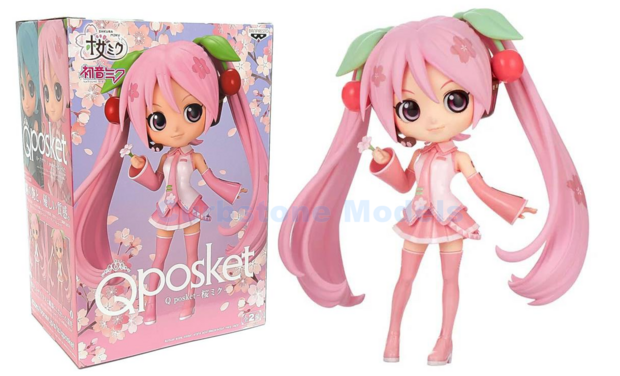 Product  | Banpresto 18438 | Q-posket Vinyl Figure Sakura Miku Bright Pink - S.Miku