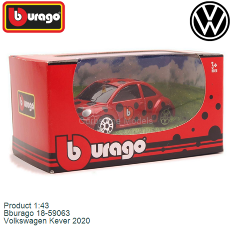 Product 1:43 | Bburago 18-59063 | Volkswagen Kever 2020