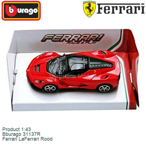 Product 1:43 | Bburago 31137R | Ferrari LaFerrari Rood
