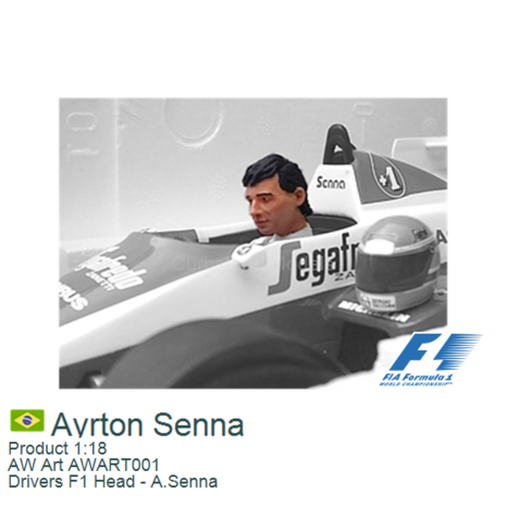 Product 1:18 | AW Art AWART001 | Drivers F1 Head - A.Senna