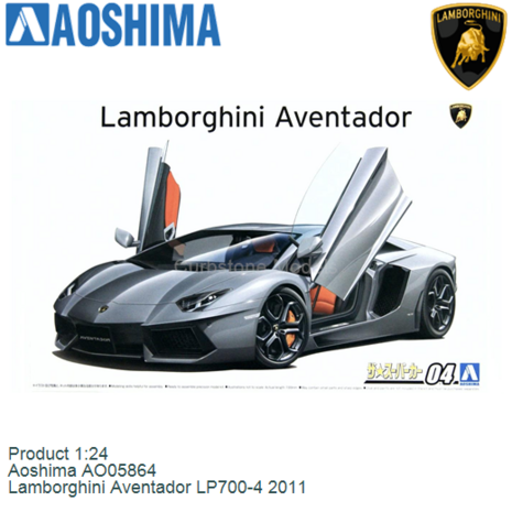 Product 1:24 | Aoshima AO05864 | Lamborghini Aventador LP700-4 2011