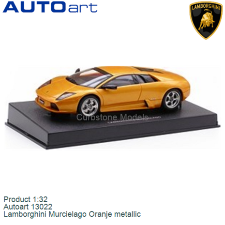 Product 1:32 | Autoart 13022 | Lamborghini Murcielago Oranje metallic
