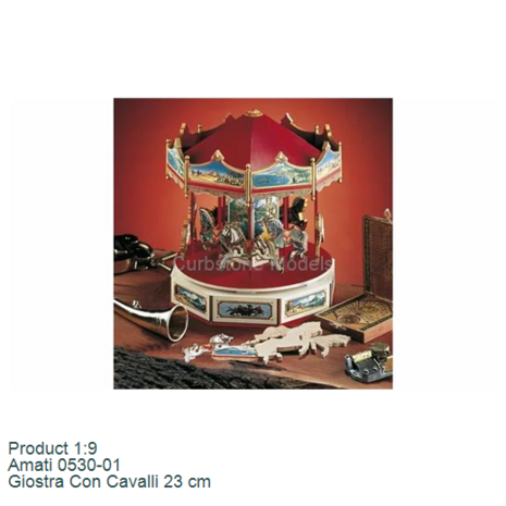 Product 1:9 | Amati 0530-01 | Giostra Con Cavalli 23 cm