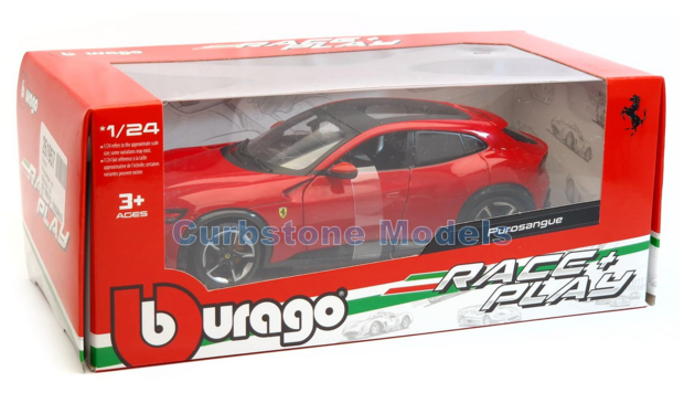 Product 1:24 | Bburago 18-26030RED | Ferrari Purosangue SUV Rood 2022