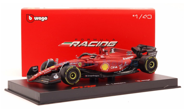 Product 1:43 | Bburago 18-36831L | Scuderia Ferrari F1-75 2022 #16 - C.Leclerc