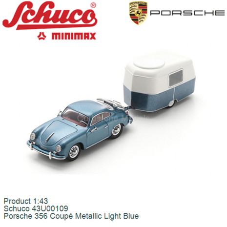 Product 1:43 | Schuco 43U00109 | Porsche 356 Coup&eacute; Metallic Light Blue