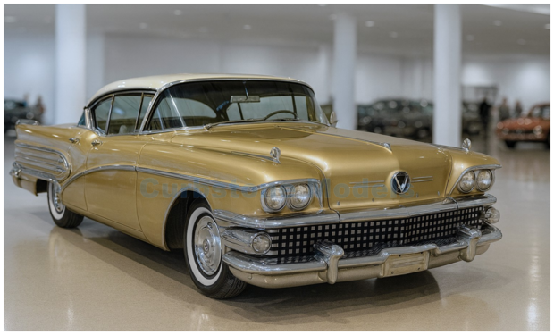 Product 1:18 | Sunstar 4807 | Buick Limited Riviera Coup&eacute; Gold 1958