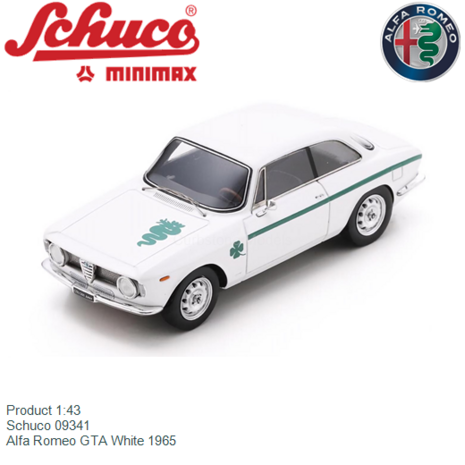 Product 1:43 | Schuco 09341 | Alfa Romeo GTA White 1965